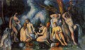 Grandes Bañistas Paul Cezanne Desnudo impresionista
